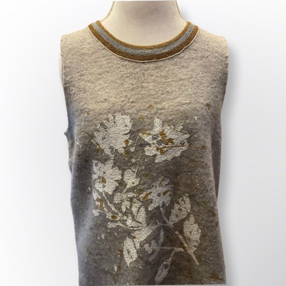 Knitted & Knotted Sleeveless Wool Sweater Dress Size L - Picture 2 of 5